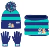 Set Invierno Infantil Bluey - Gorro, Braga Polar y Guantes (Licencia Oficial)