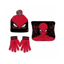 Set Invierno Infantil Spiderman - Gorro, Braga Polar y Guantes | Licencia Oficial Marvel
