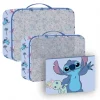 Set Neceser de Viaje Stitch 100% Poliéster Azul