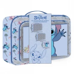Set Neceser de Viaje Stitch 100% Poliéster Azul