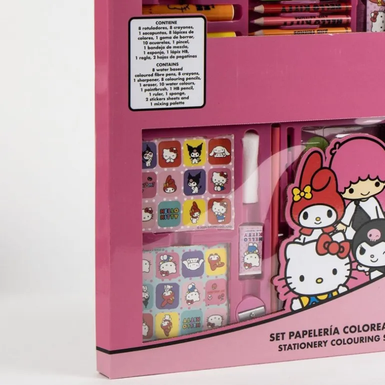 Set Papelería Coloreable Hello Kitty Multicomposition