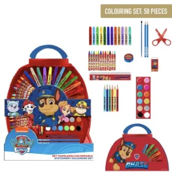 Set Papelería Coloreable Paw Patrol