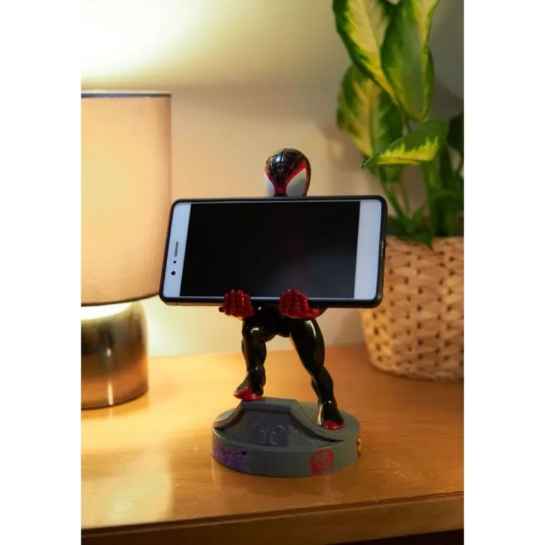 Spider-Man Soporte Cably Guys Miles Morales 20 cm