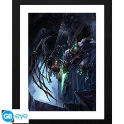 STARCRAFT - Lámina enmarcada "Zeratul vs Kerrigan" (30x40)