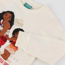 Sudadera Infantil Moana Algodón Cepillado Niñas 3-6 Años