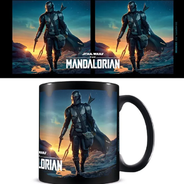 Taza Color The Mandalorian Atardecer - Star Wars -