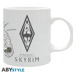 Taza Skyrim de 320 ml con Diseño de Mapa Detallado y Logo