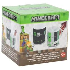 Taza térmica Minecraft 325 ml con diseño cambiante