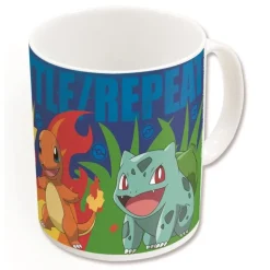 Taza Térmica Pokémon con Squirtle, Pikachu, Charmander y Bulbasaur - 325 ml