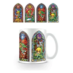 Taza Zelda Vidrieras Blanca