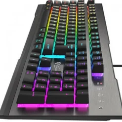 Teclado Gaming Genesis Rhod 500 RGB, QWERTY, Retroiluminado