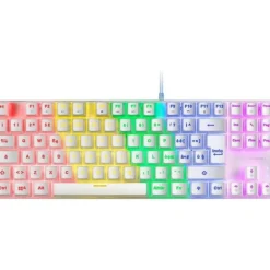 Teclado Inalámbrico Mars Gaming MK80 Blanco RGB