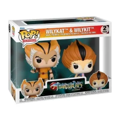 Thundercats Pack de 2 Figuras POP! Vinyl Wilykat & Wilykit 9 cm