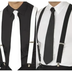 Tirantes elásticos con gancho de metal en 2 colores