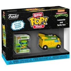 Tortugas Ninja POP! Rides Figura Leonardo con Van 2,5 cm