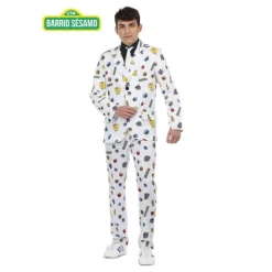 Traje Divertido de Barrio Sésamo Blanco para Hombre
