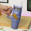 Vaso Aislante Minecraft Purple de 900ml con Pajita