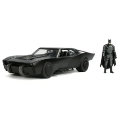 Vehículo Batmobile 1/18 Batman Jada Toys con Figura 7 cm