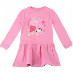 Vestido French Terry Peppa Pig para Niñas 3-6 Años