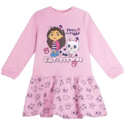 Vestido Gabby's Dollhouse de French Terry para Niñas 3-6 Años