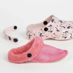 Zapatillas de Casa Zueco Borreguillo Minnie