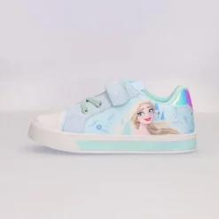 Zapatillas de Loneta Frozen con Suela PVC y Luces