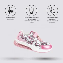 Zapatillas Deportivas con Luces Hello Kitty PVC T025-T032