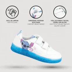 Zapatillas Deportivas Escolares Stitch Suela PVC Tallas 25-32